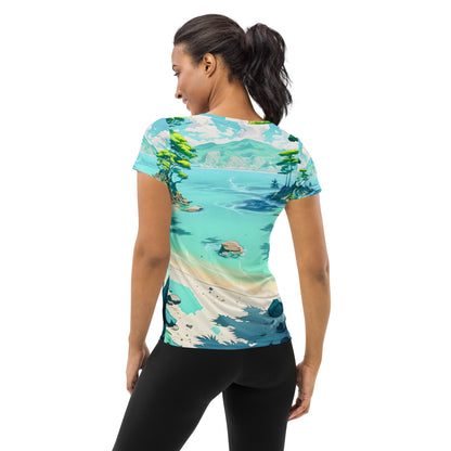 LAGOON LOVER #1 (Women's Athletic T-Shirt)