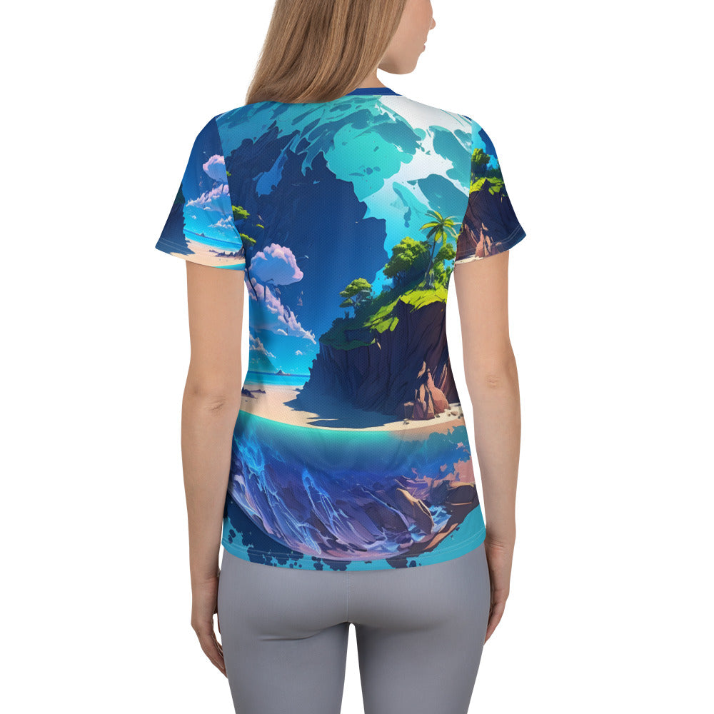 Women's Athletic T-Shirt (VIVID DREAMER #1 , Stylish and Durable)