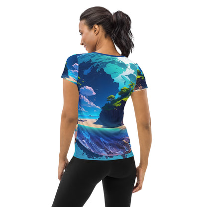 Women's Athletic T-Shirt (VIVID DREAMER #1 , Stylish and Durable)