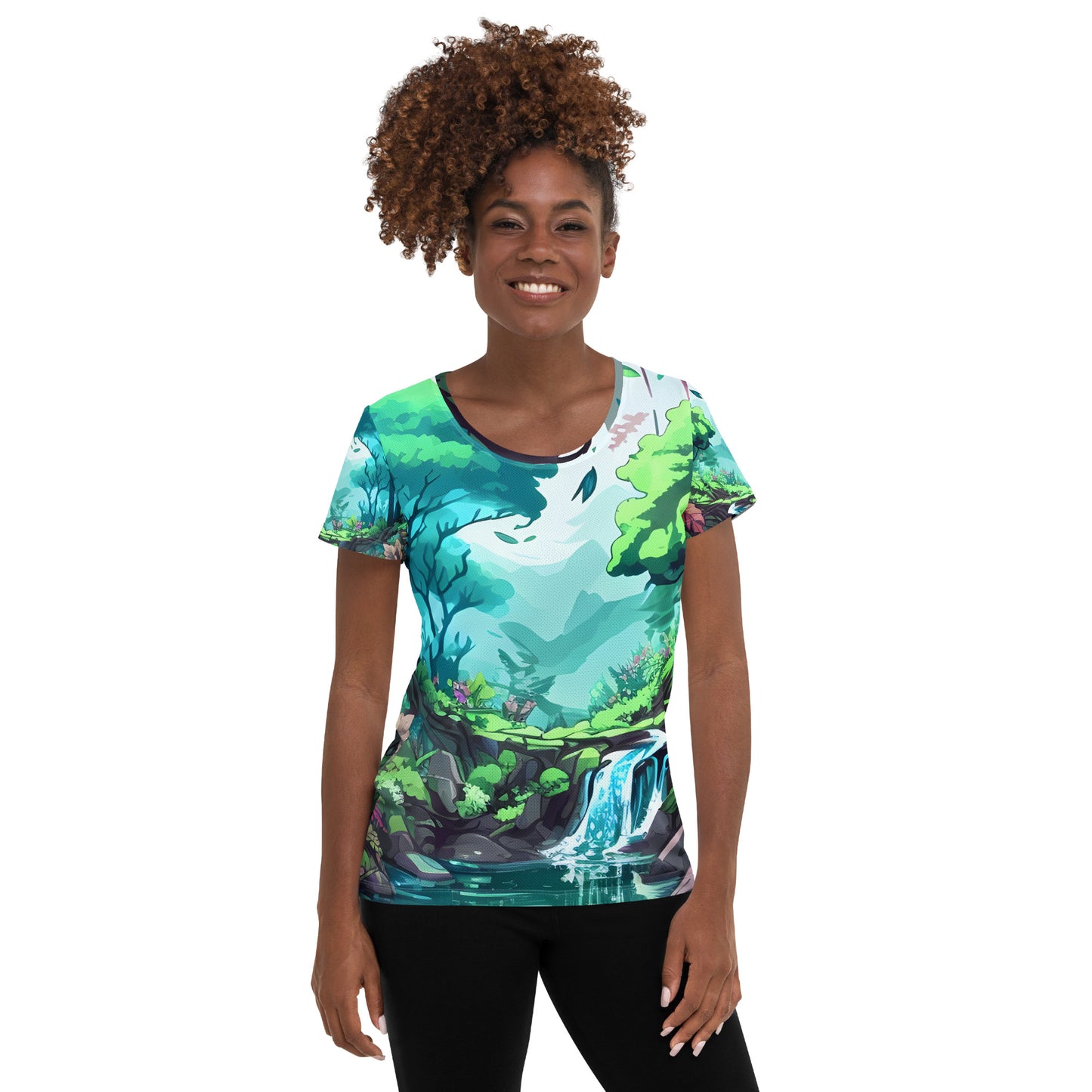 FOREST WALKER Women's Athletic T-Shirt