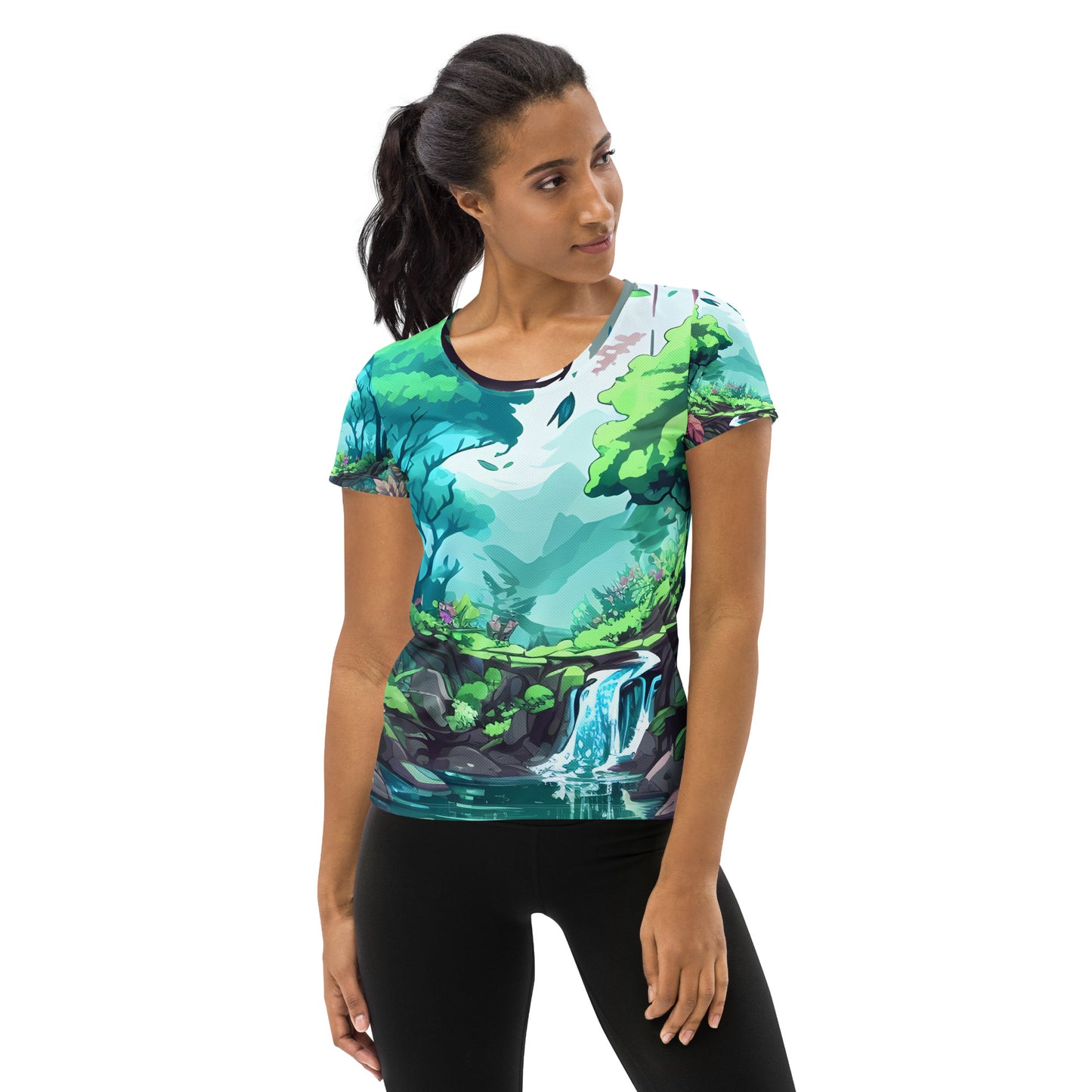 FOREST WALKER Women's Athletic T-Shirt