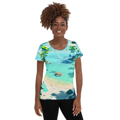 LAGOON LOVER #1 (Women's Athletic T-Shirt)