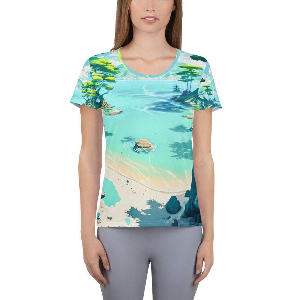 LAGOON LOVER #1 (Women's Athletic T-Shirt)