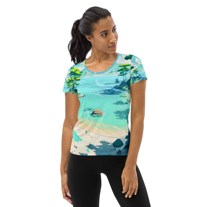 LAGOON LOVER #1 (Women's Athletic T-Shirt)