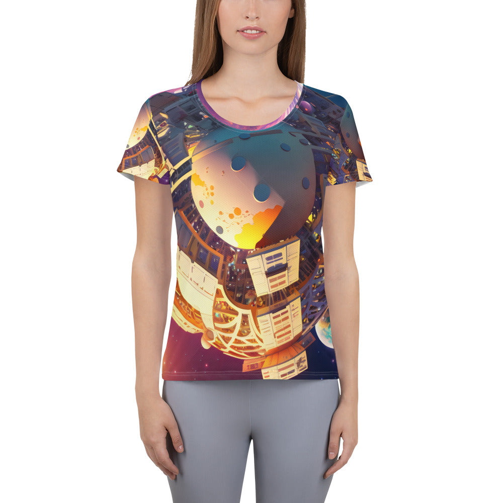 SPACE EXPLORER #1 (Women's Athletic T-Shirt)