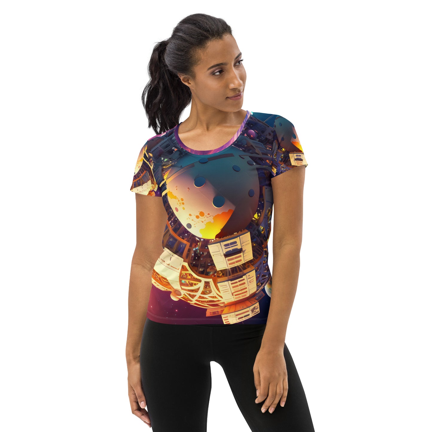 SPACE EXPLORER #1 (Women's Athletic T-Shirt)