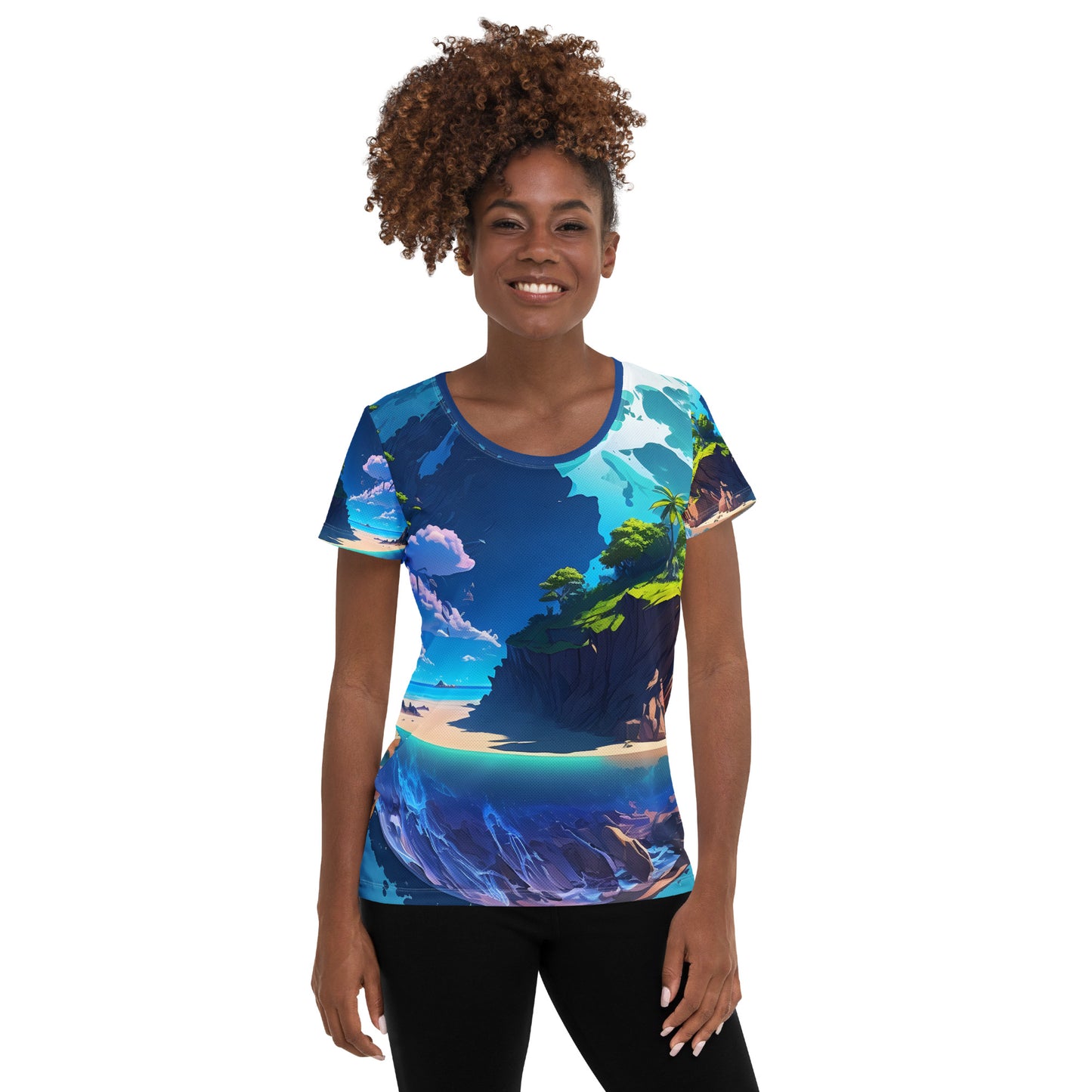 Women's Athletic T-Shirt (VIVID DREAMER #1 , Stylish and Durable)