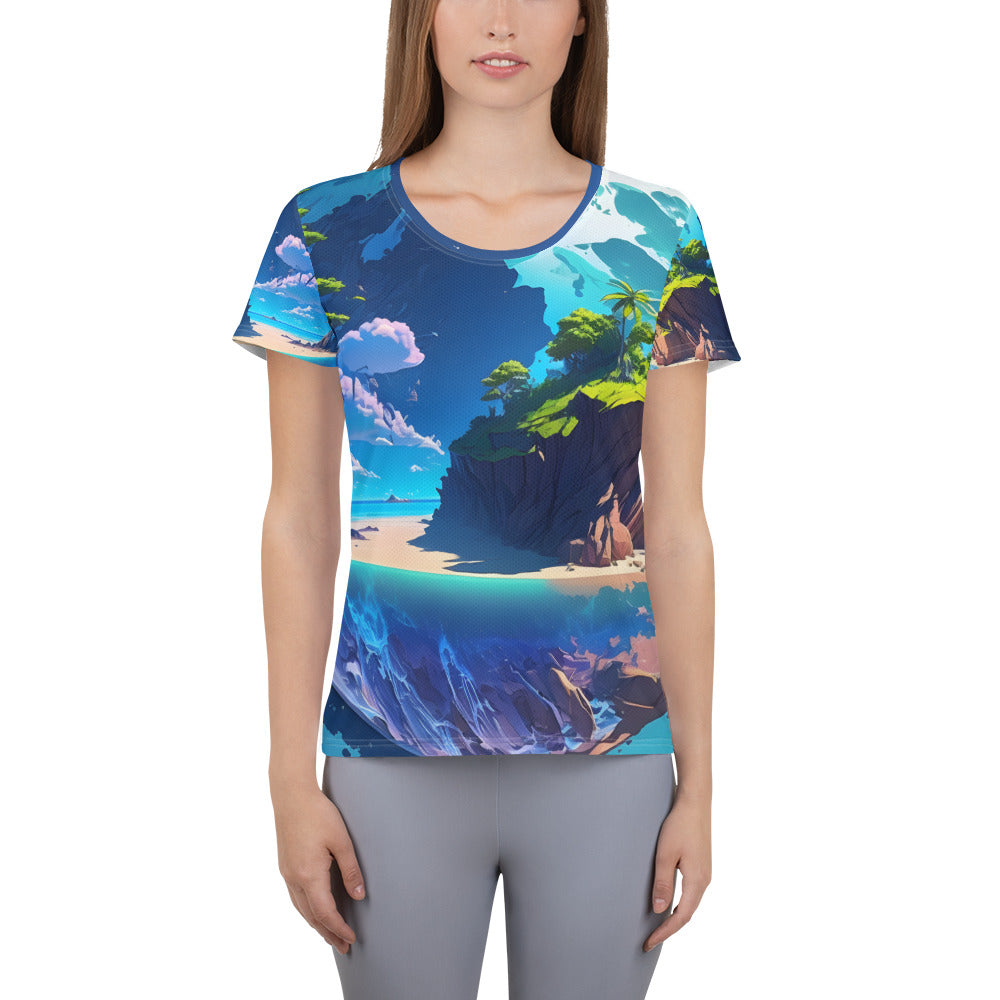 Women's Athletic T-Shirt (VIVID DREAMER #1 , Stylish and Durable)