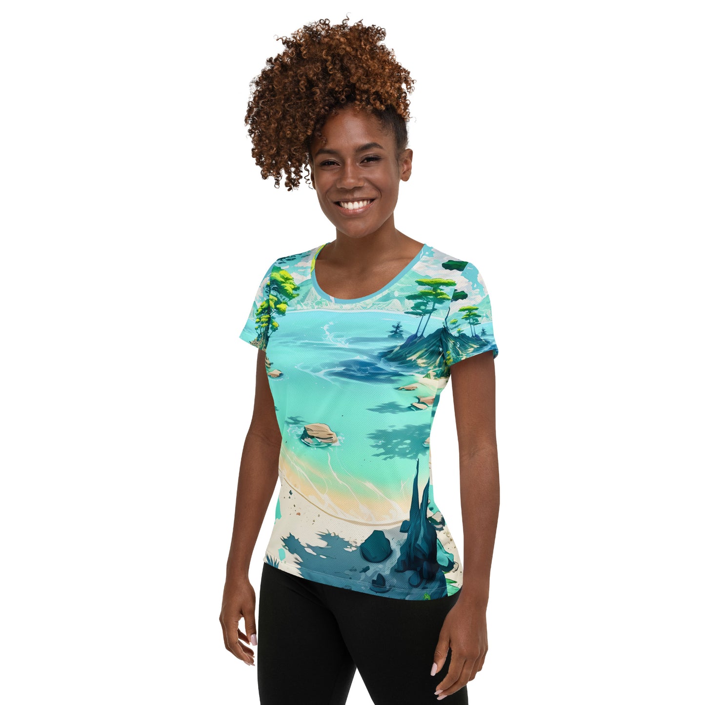 LAGOON LOVER #1 (Women's Athletic T-Shirt)