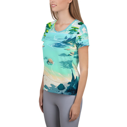 LAGOON LOVER #1 (Women's Athletic T-Shirt)