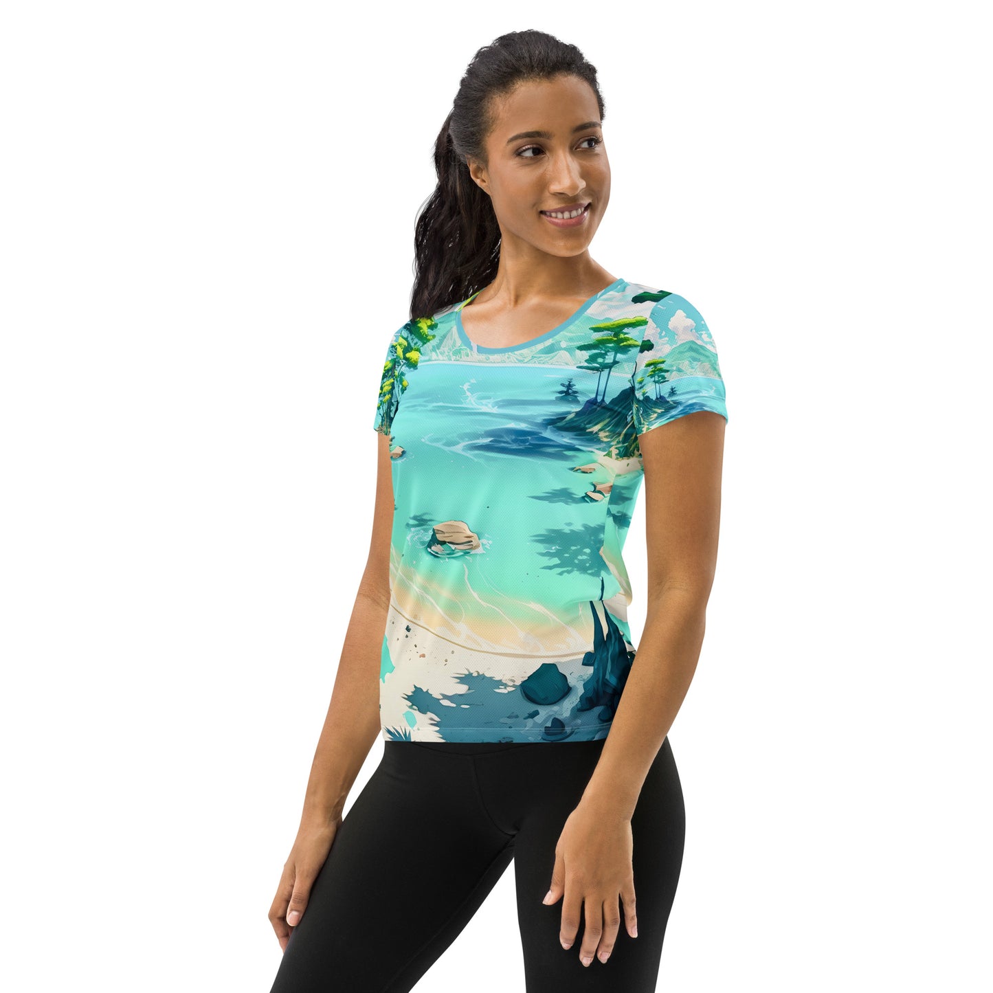 LAGOON LOVER #1 (Women's Athletic T-Shirt)