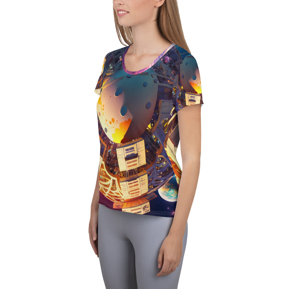 SPACE EXPLORER #1 (Women's Athletic T-Shirt)