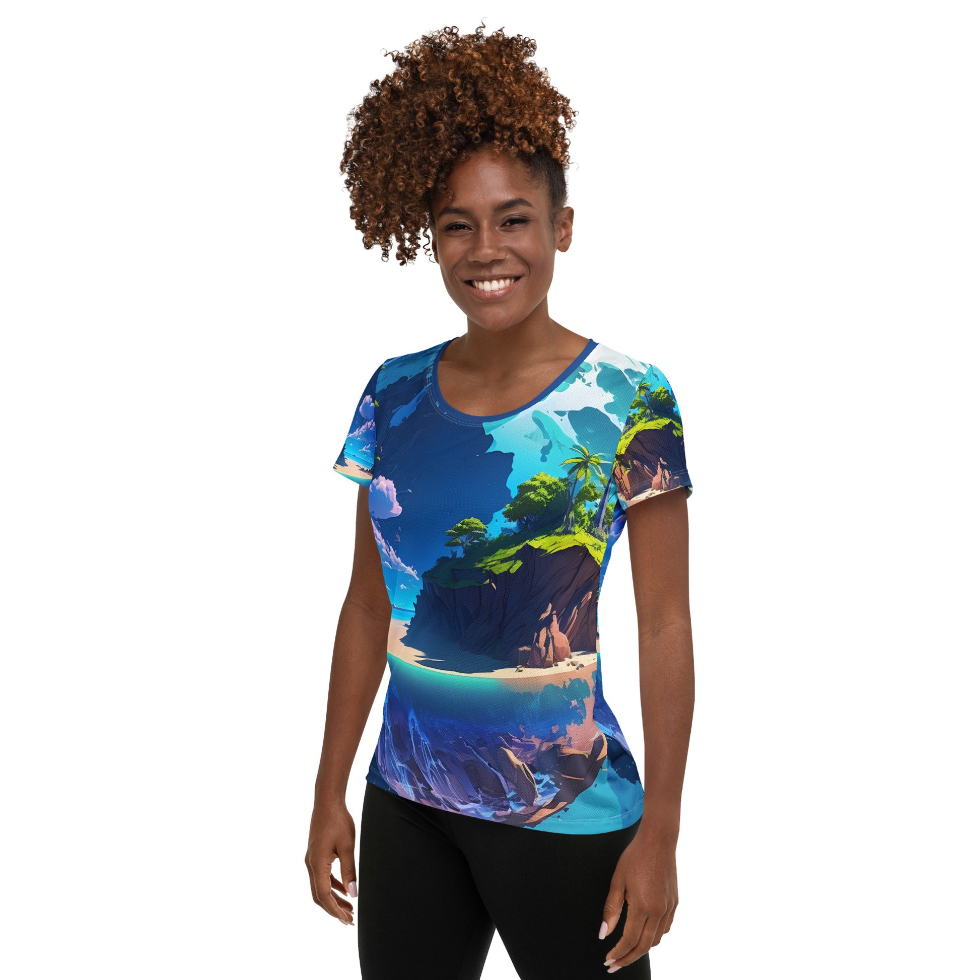 Women's Athletic T-Shirt (VIVID DREAMER #1 , Stylish and Durable)