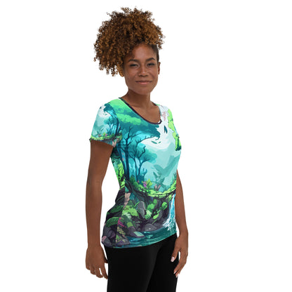 FOREST WALKER Women's Athletic T-Shirt