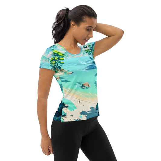 LAGOON LOVER #1 (Women's Athletic T-Shirt)