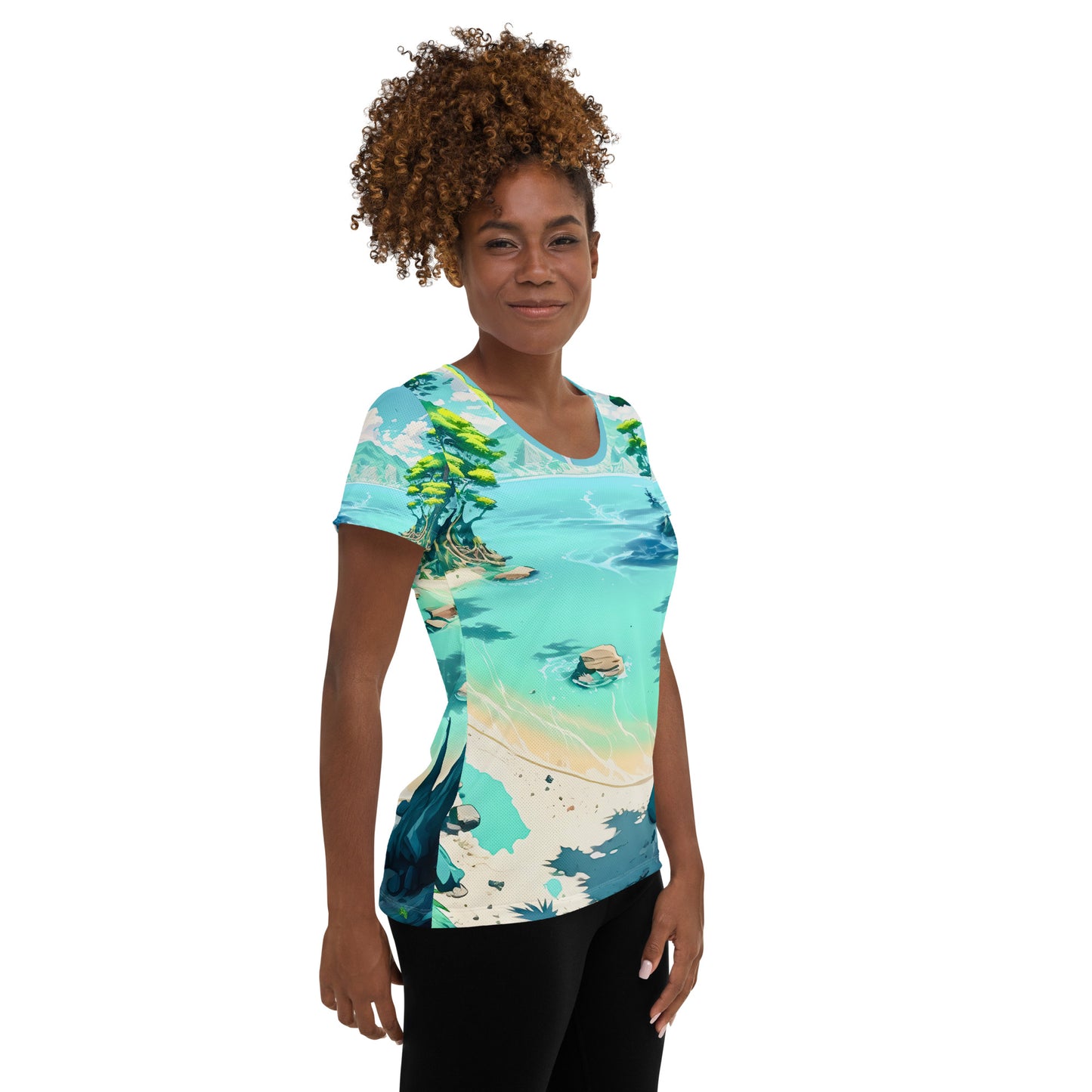 LAGOON LOVER #1 (Women's Athletic T-Shirt)