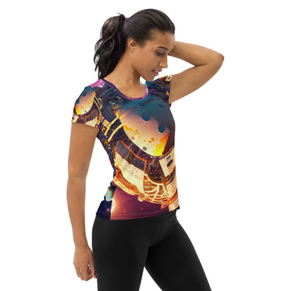 SPACE EXPLORER #1 (Women's Athletic T-Shirt)