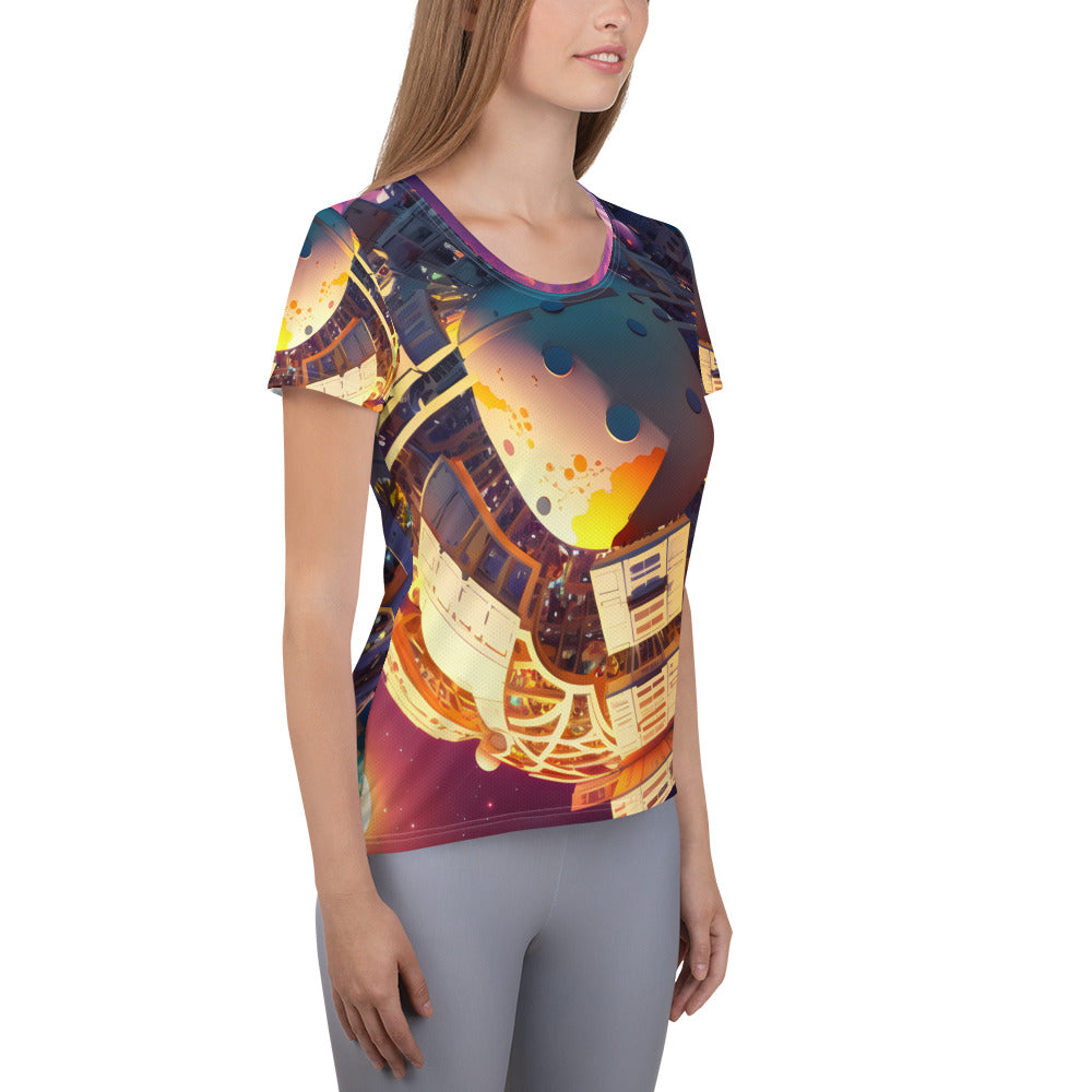 SPACE EXPLORER #1 (Women's Athletic T-Shirt)