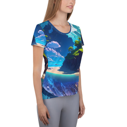 Women's Athletic T-Shirt (VIVID DREAMER #1 , Stylish and Durable)