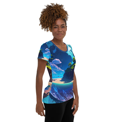 Women's Athletic T-Shirt (VIVID DREAMER #1 , Stylish and Durable)