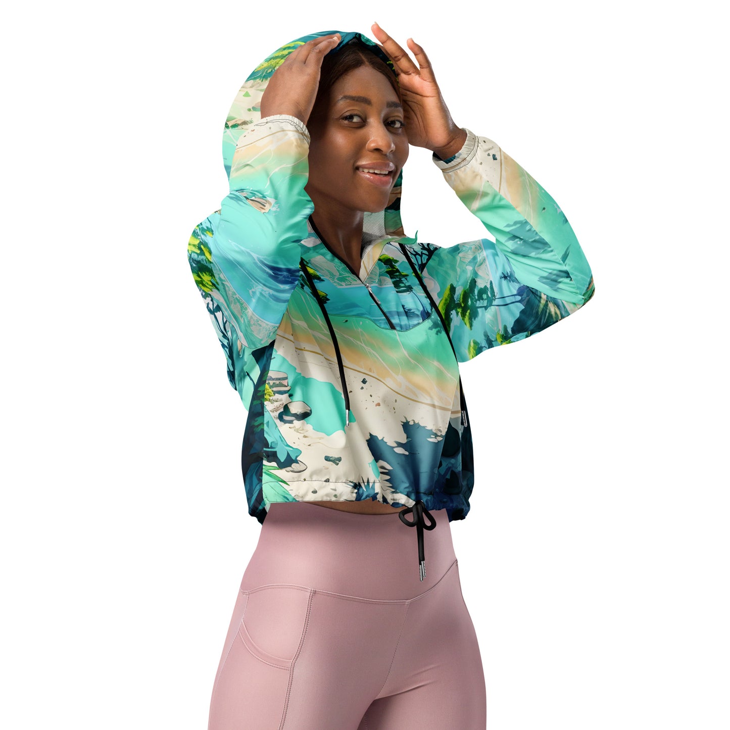 LAGOON LOVER #1 (Women’s Cropped Windbreaker)