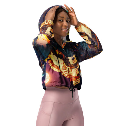 SPACE EXPLORER #1 (Women’s Cropped Windbreaker)