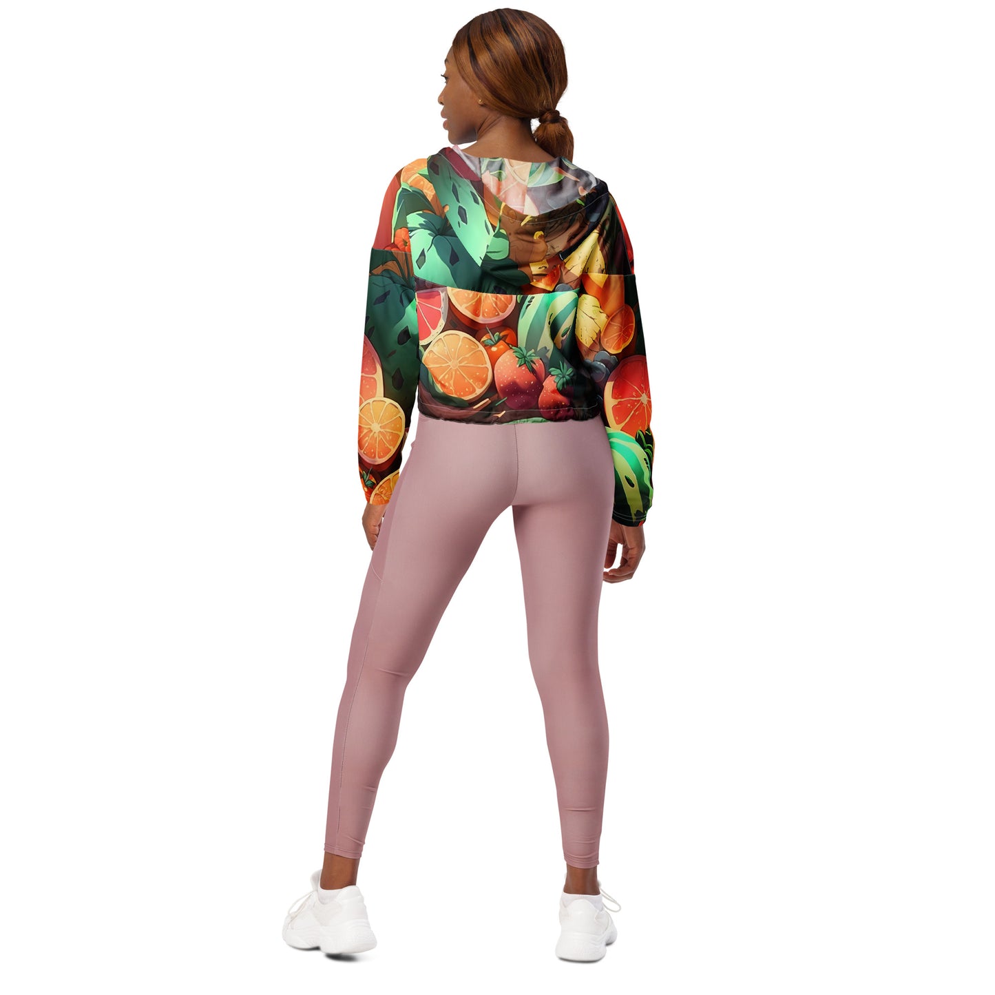 FRUITY VEGGIE #1 (Women’s Cropped Windbreaker)