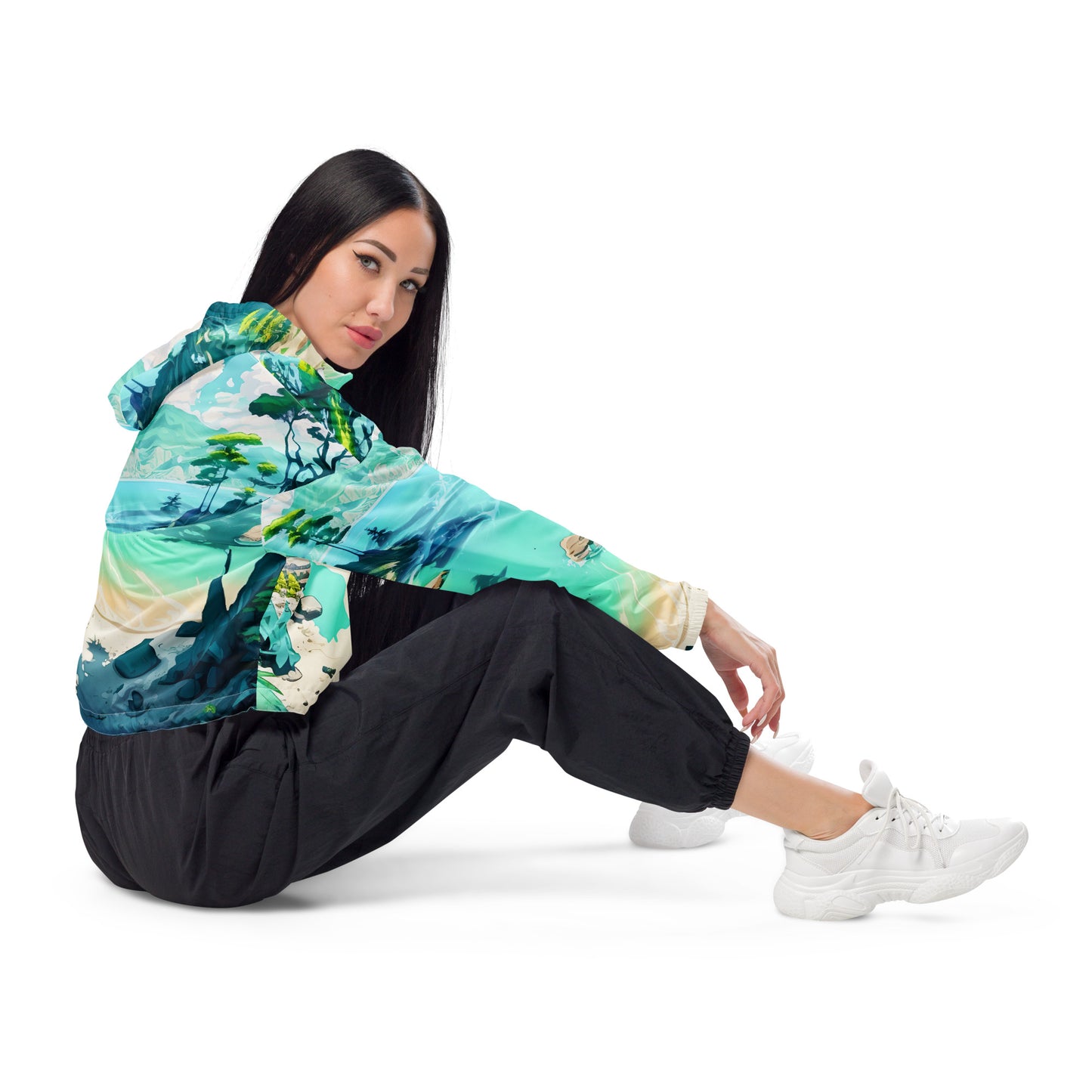 LAGOON LOVER #1 (Women’s Cropped Windbreaker)