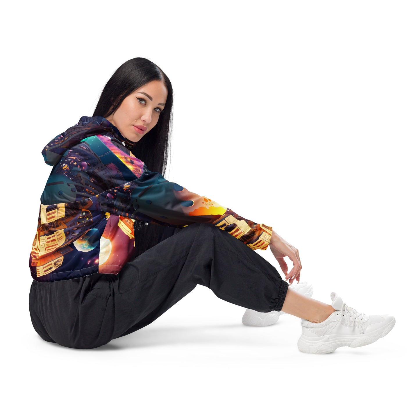 SPACE EXPLORER #1 (Women’s Cropped Windbreaker)