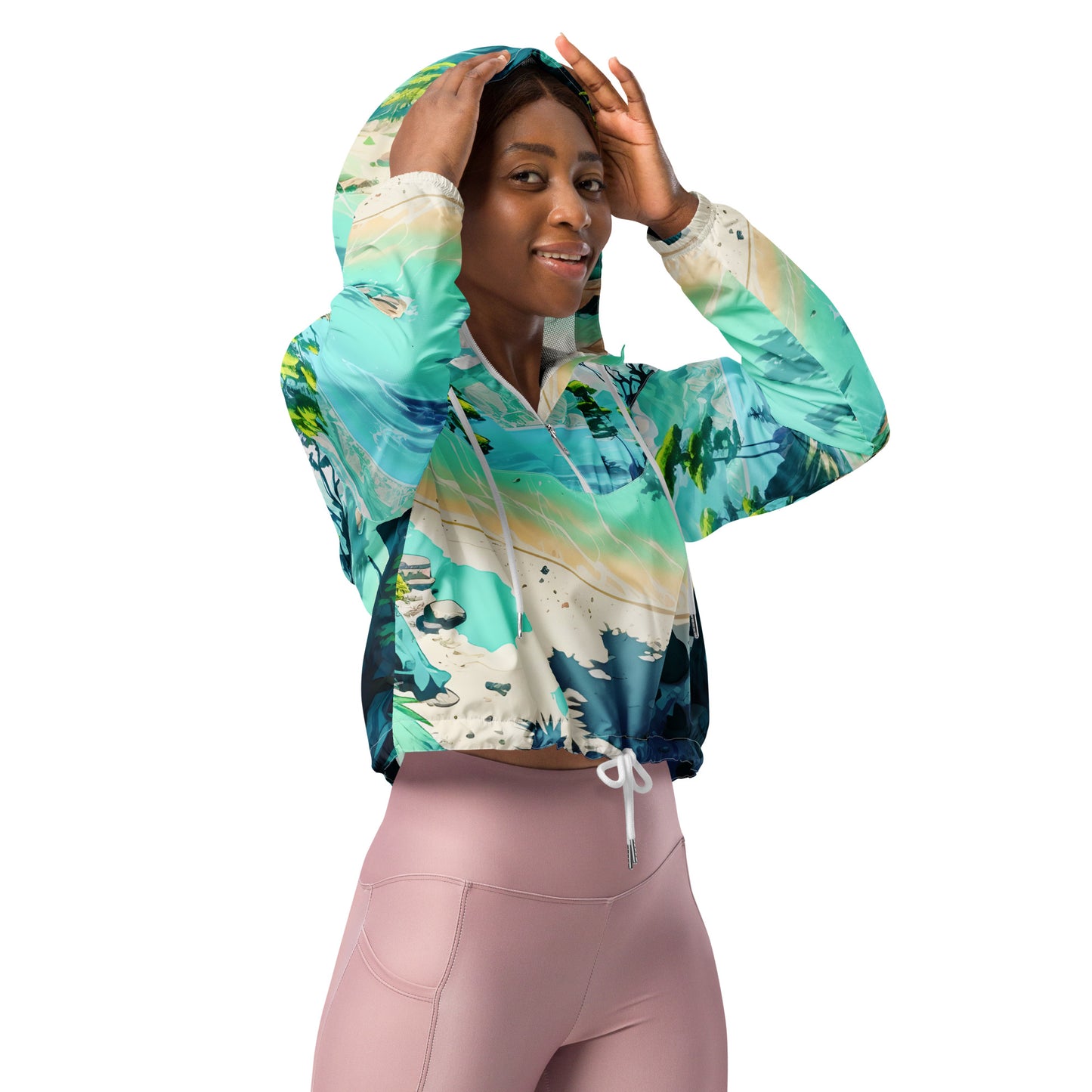 LAGOON LOVER #1 (Women’s Cropped Windbreaker)