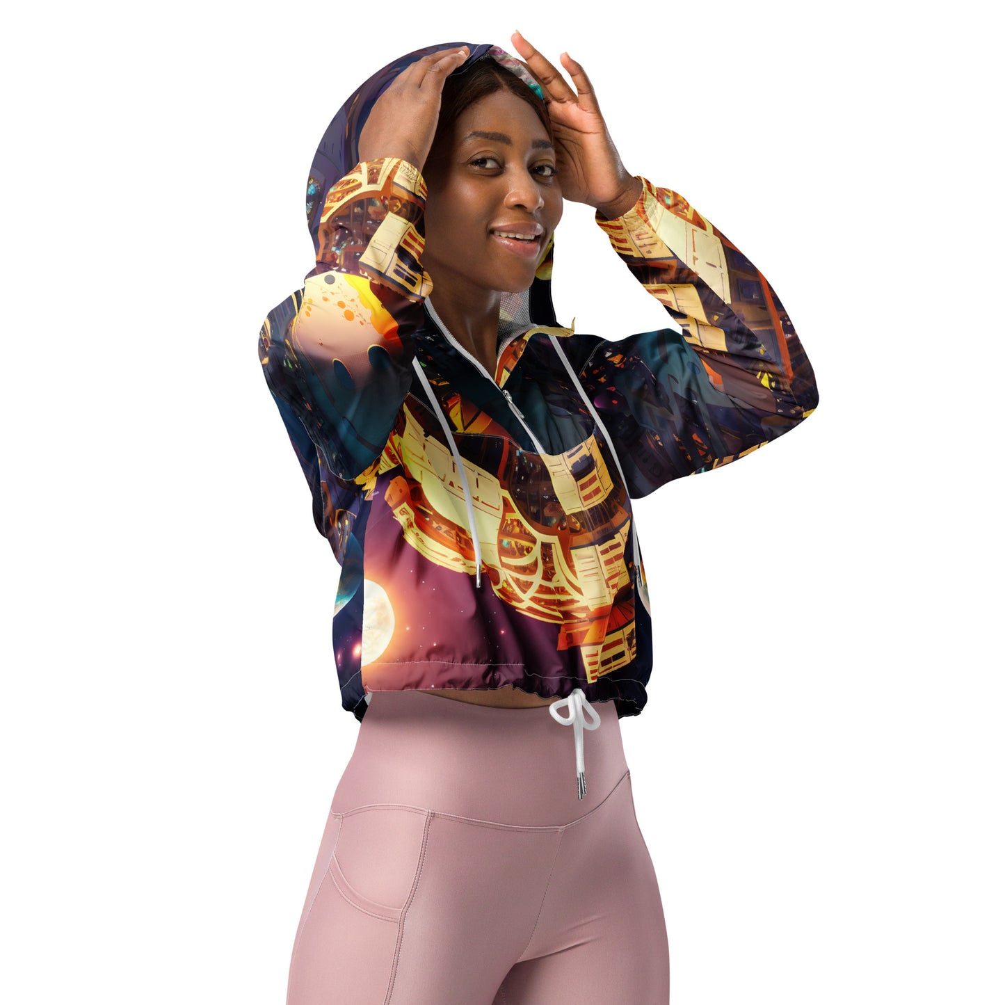 SPACE EXPLORER #1 (Women’s Cropped Windbreaker)