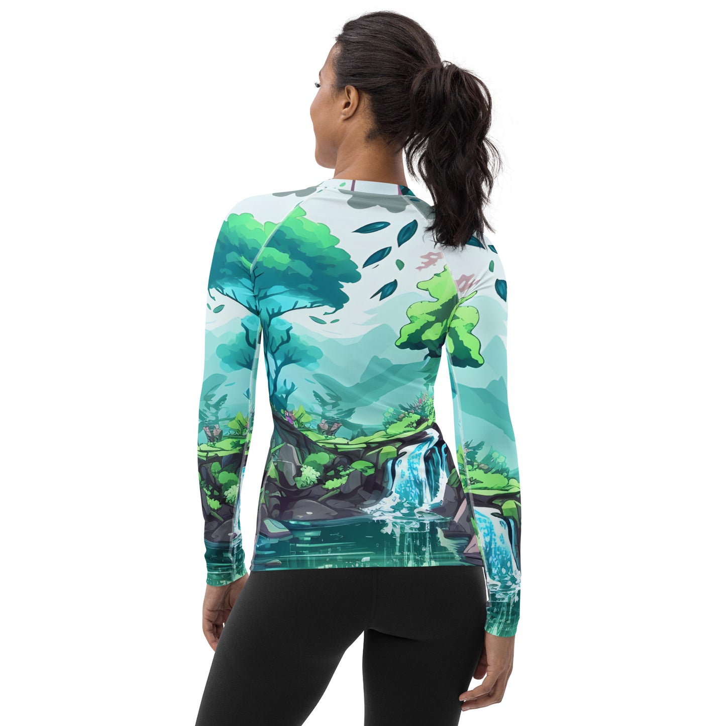 FOREST WALKER Women's Long-Sleeve Rash Guard