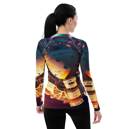 SPACE EXPLORER #1 (Women's Long-Sleeve Rash Guard)