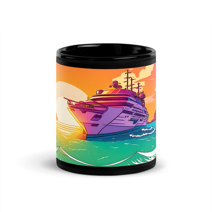 BEACH CRUISER Black Premium Mug