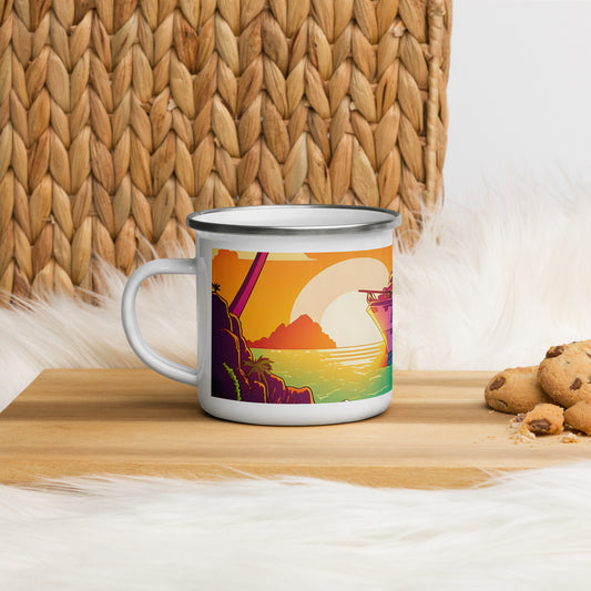 BEACH CRUISER Camper Enamel Mug