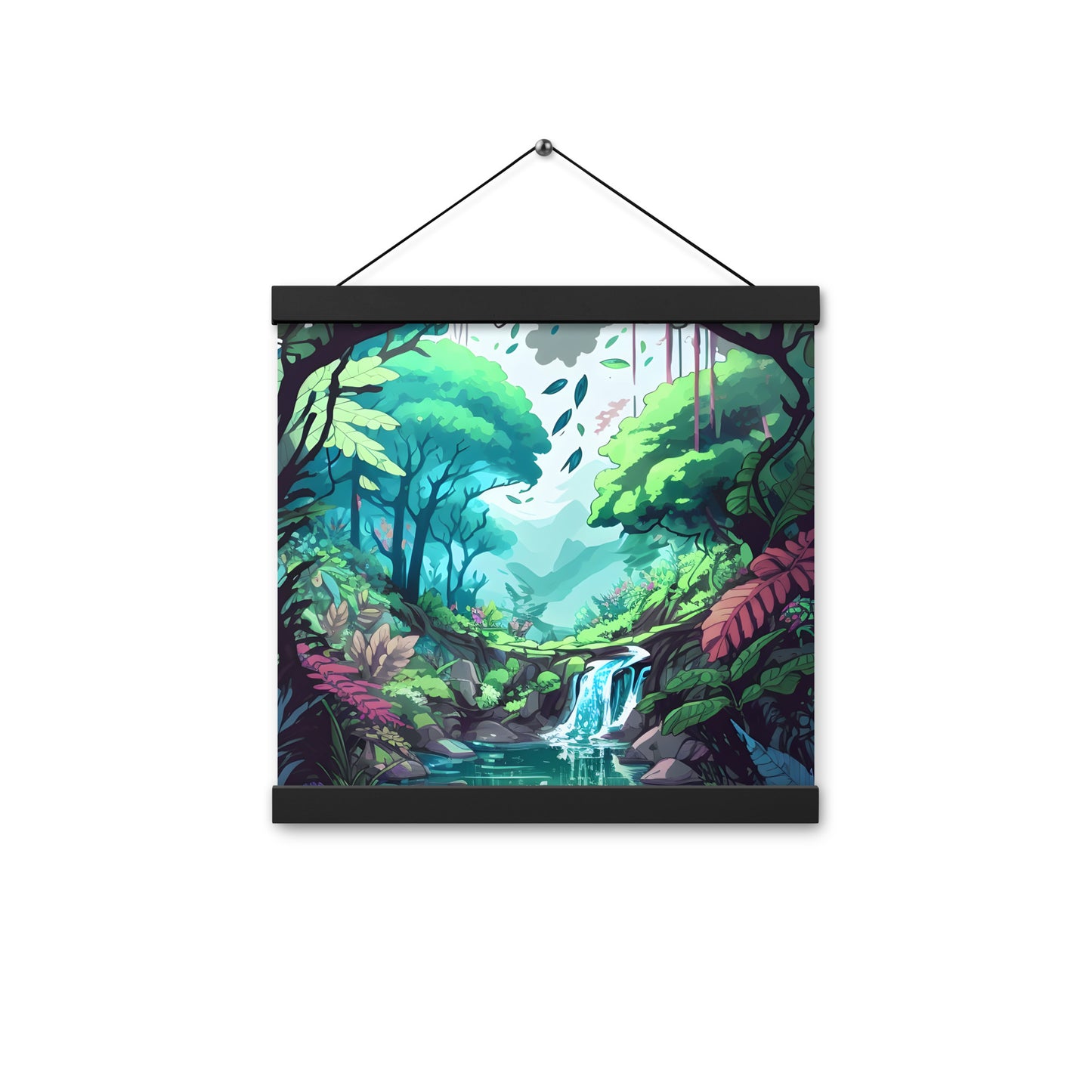 FOREST WALKER Wooden Hanger Art Poster