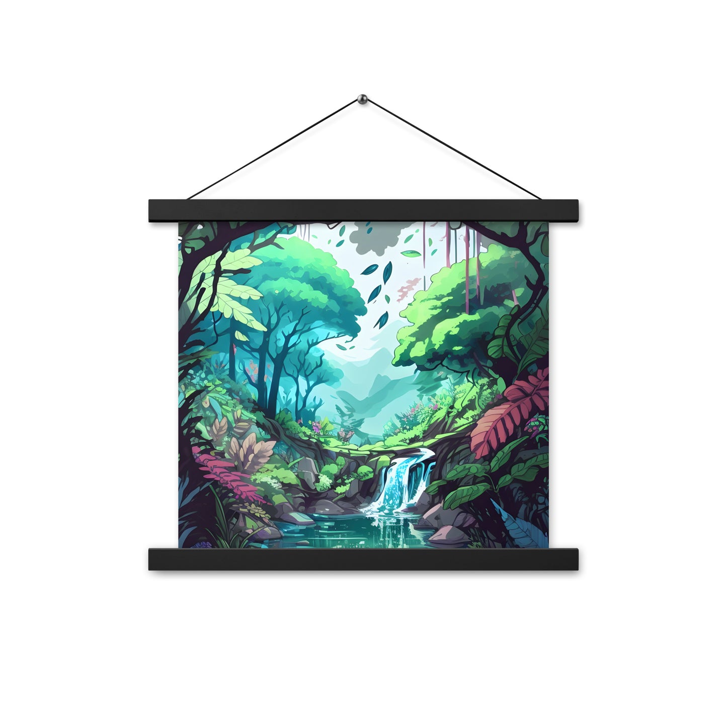 FOREST WALKER Wooden Hanger Art Poster