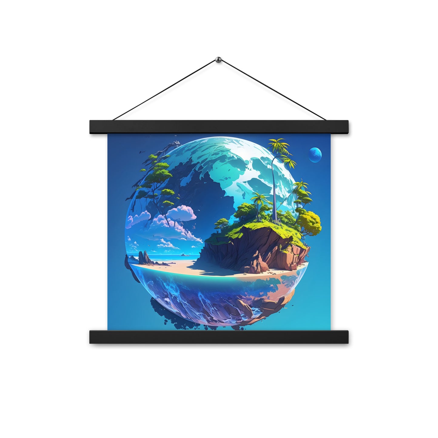 Wooden Hanger Poster (VIVID DREAMER #1, Stylish and Durable)