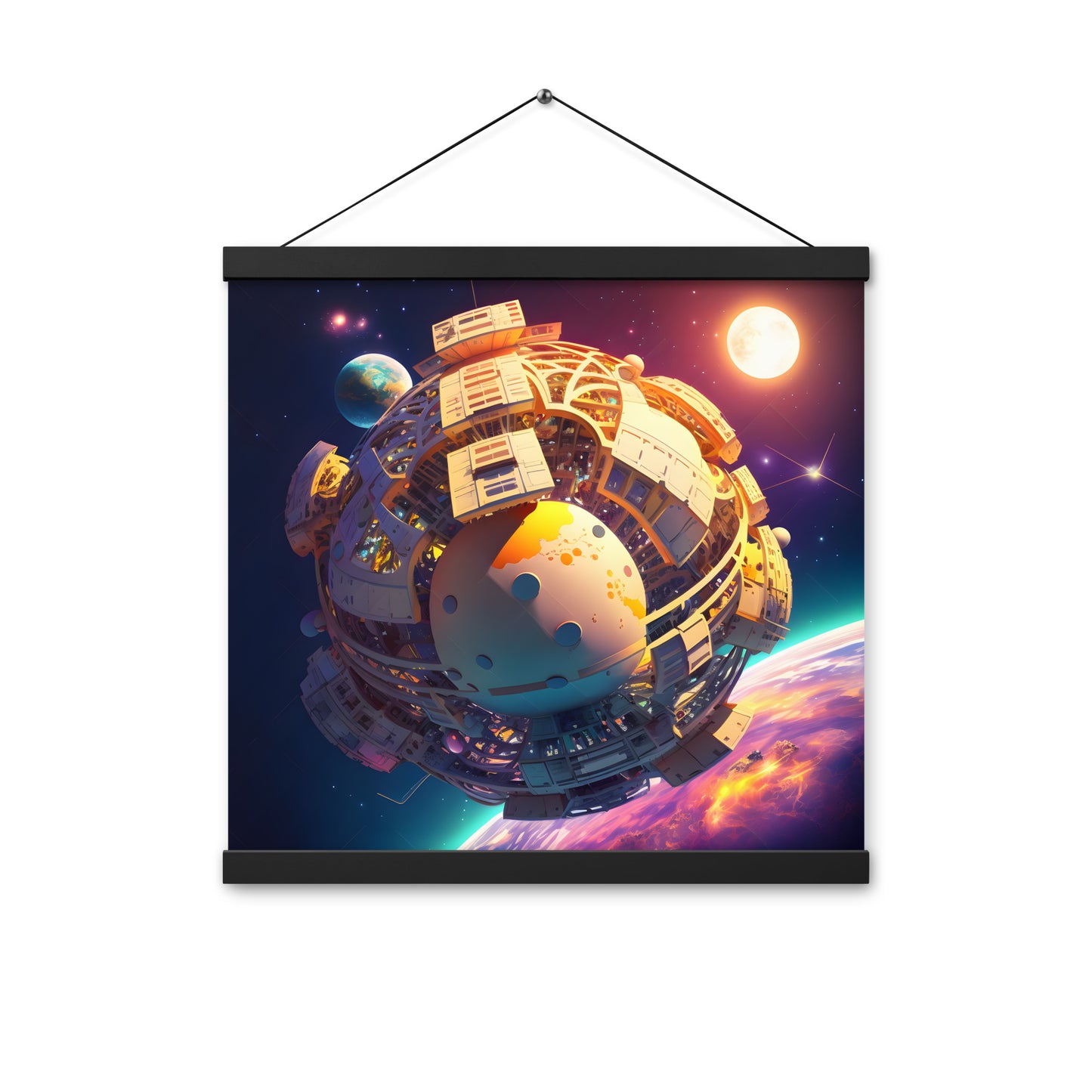 SPACE EXPLORER #1 (Wooden Hanger Poster)