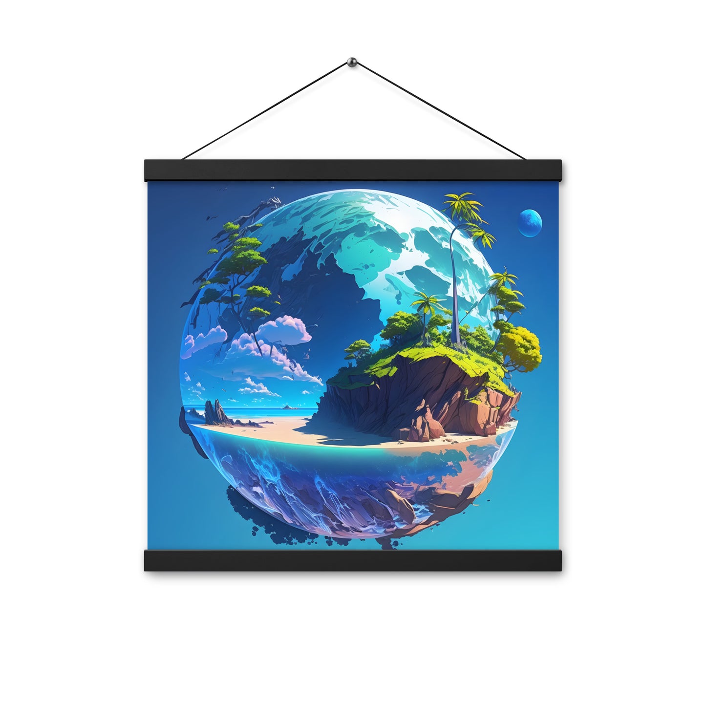 Wooden Hanger Poster (VIVID DREAMER #1, Stylish and Durable)