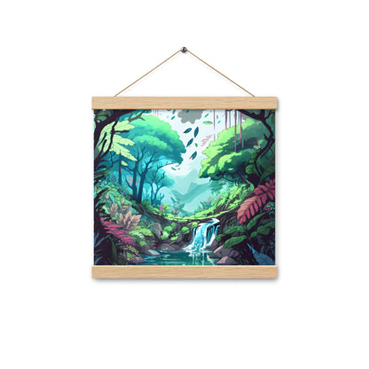 FOREST WALKER Wooden Hanger Art Poster