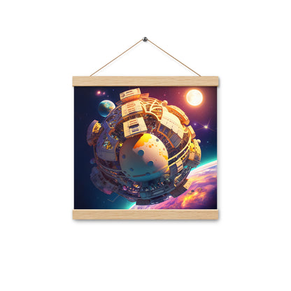 SPACE EXPLORER #1 (Wooden Hanger Poster)