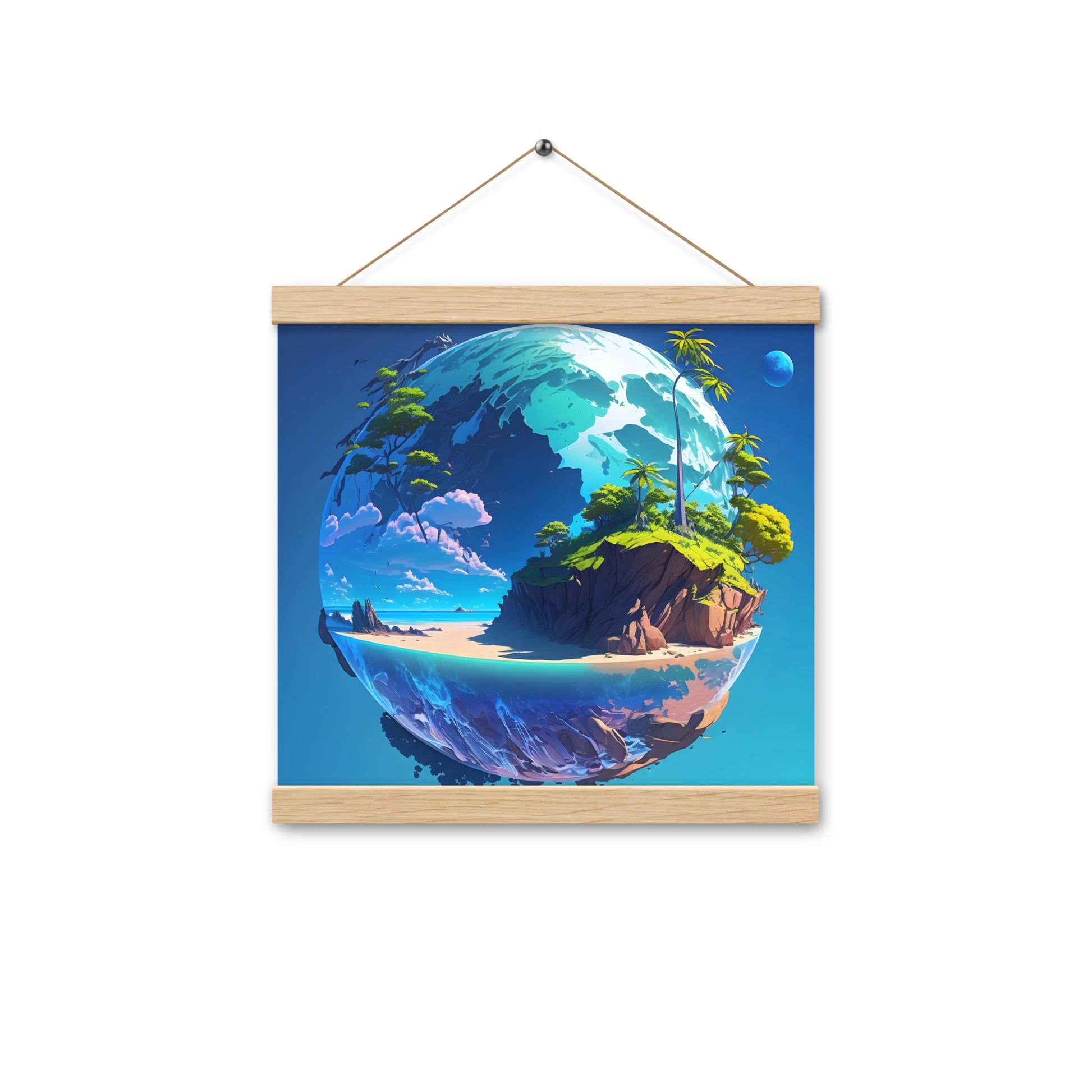 Wooden Hanger Poster (VIVID DREAMER #1, Stylish and Durable)