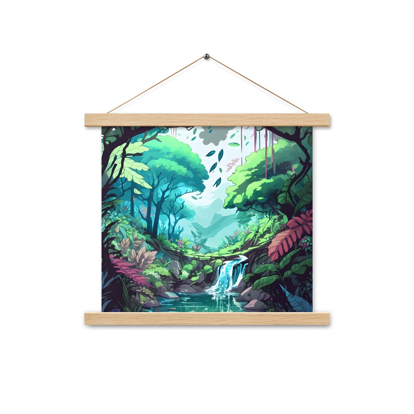 FOREST WALKER Wooden Hanger Art Poster