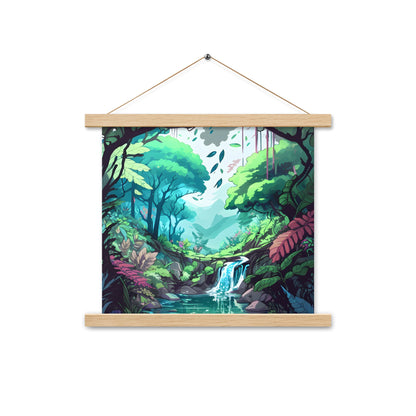 FOREST WALKER Wooden Hanger Art Poster