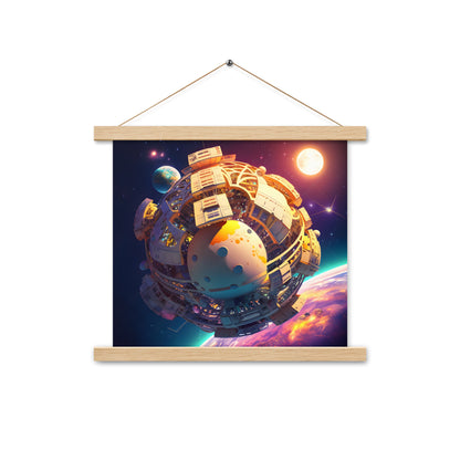 SPACE EXPLORER #1 (Wooden Hanger Poster)