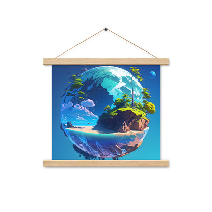 Wooden Hanger Poster (VIVID DREAMER #1, Stylish and Durable)