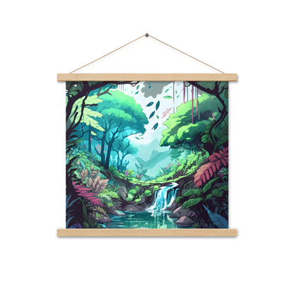 FOREST WALKER Wooden Hanger Art Poster