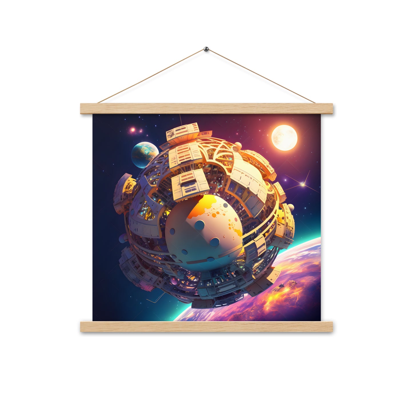 SPACE EXPLORER #1 (Wooden Hanger Poster)