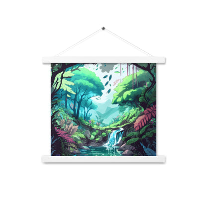 FOREST WALKER Wooden Hanger Art Poster